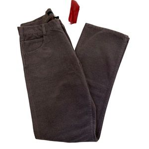 NWT Arnold Zimberg Cotton Flannel Straight Leg Pants size 34 Waist